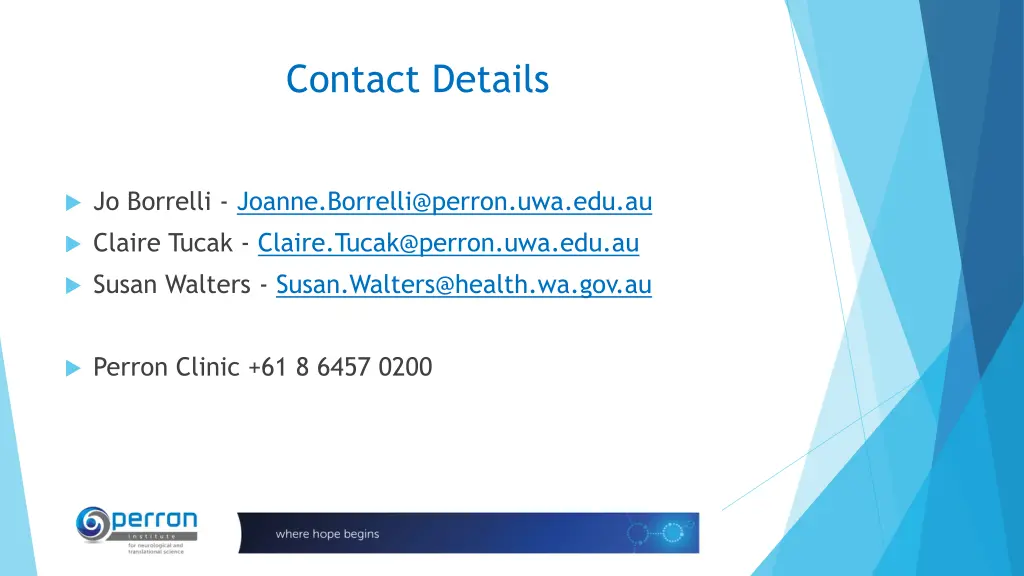 contact details