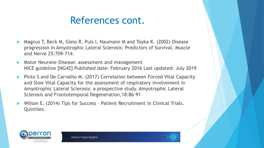 references cont