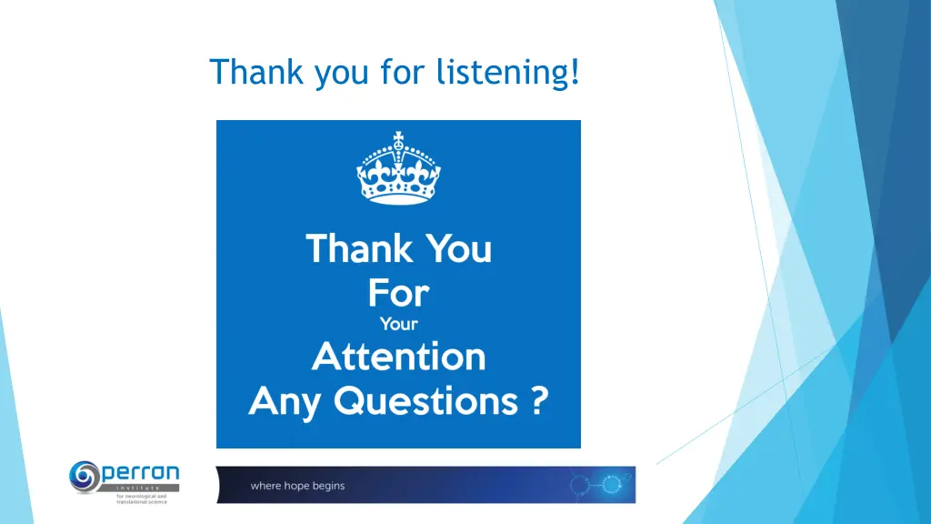 thank you for listening