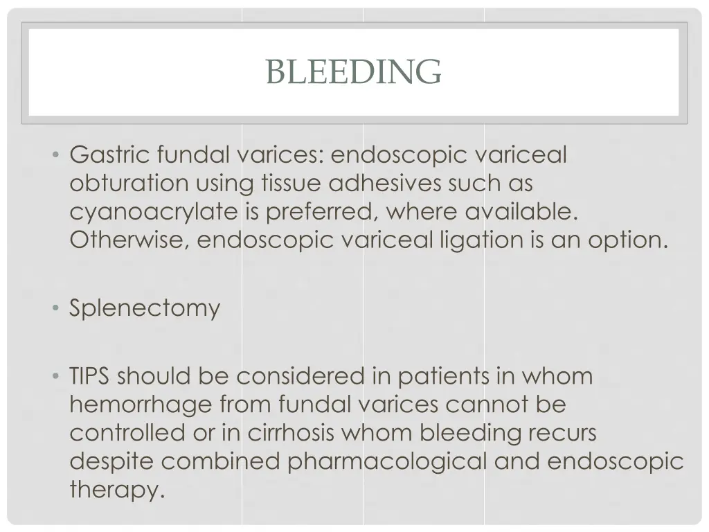 bleeding