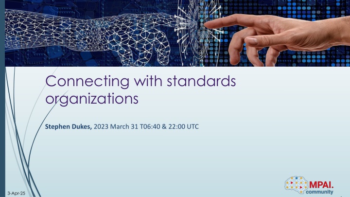 connecting with standards organizations