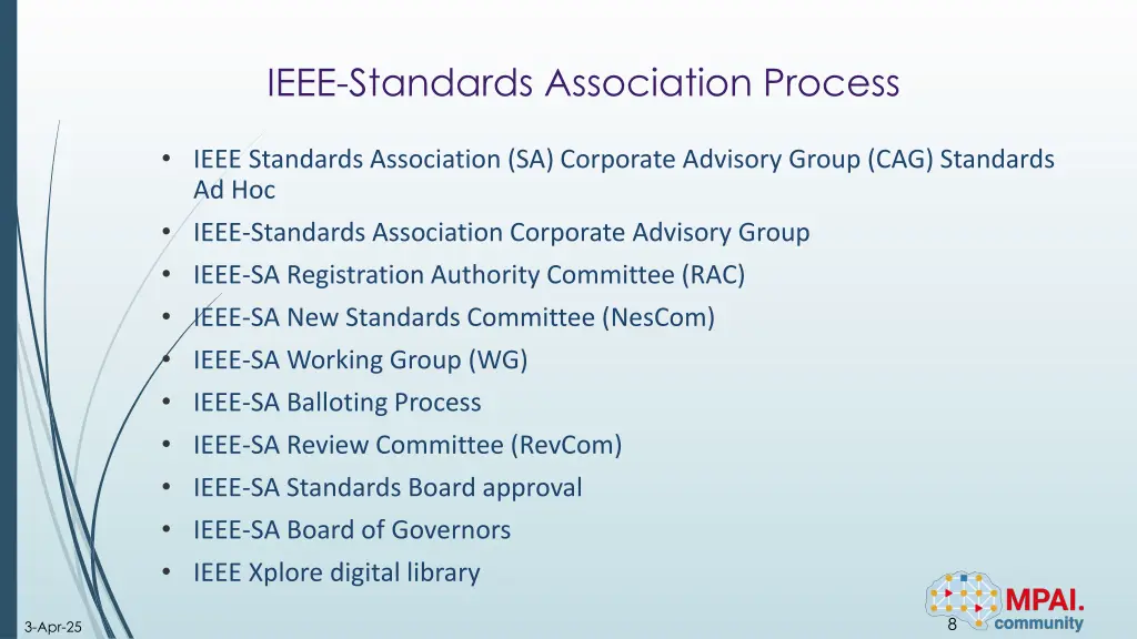 ieee standards association process