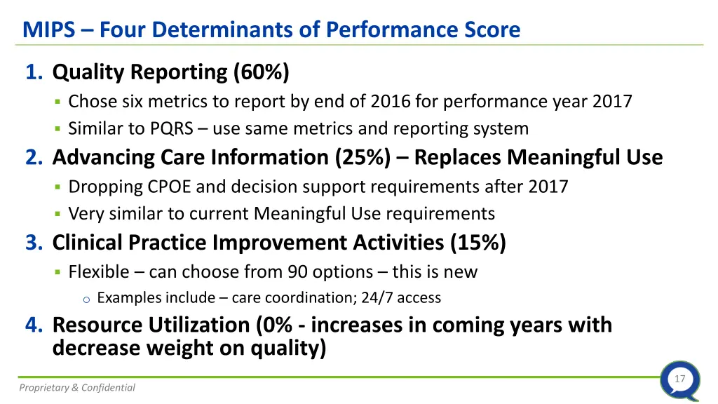 mips four determinants of performance score