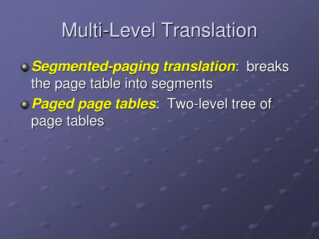 multi level translation