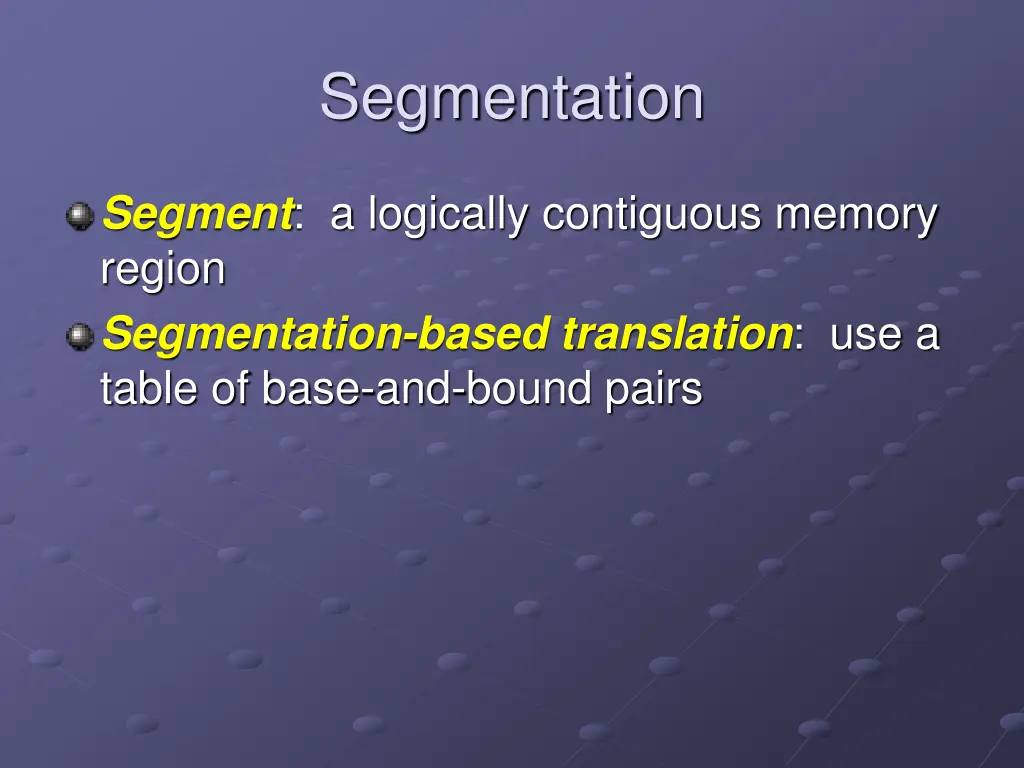 segmentation