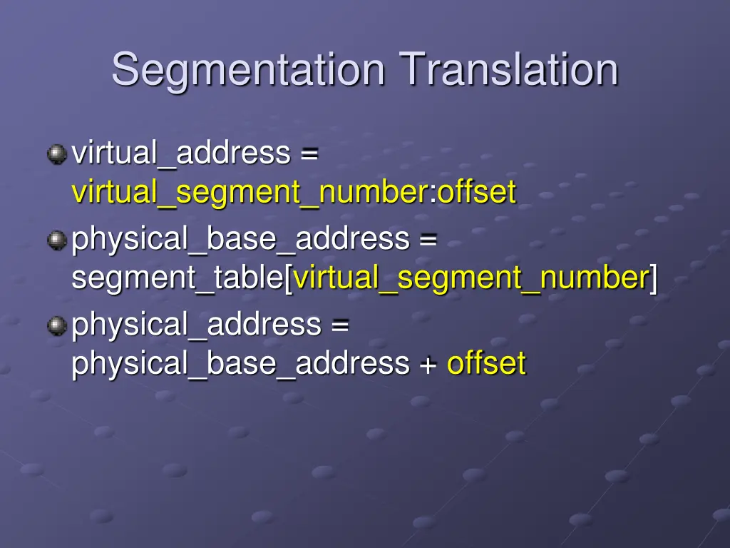 segmentation translation