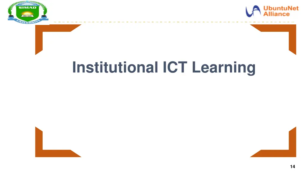 institutional ict learning
