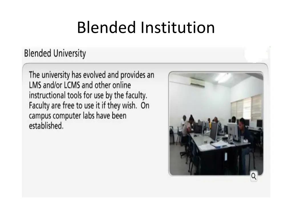 blended institution