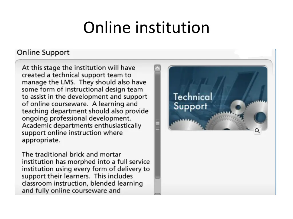 online institution