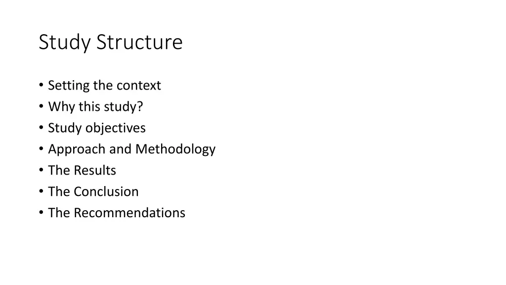 study structure