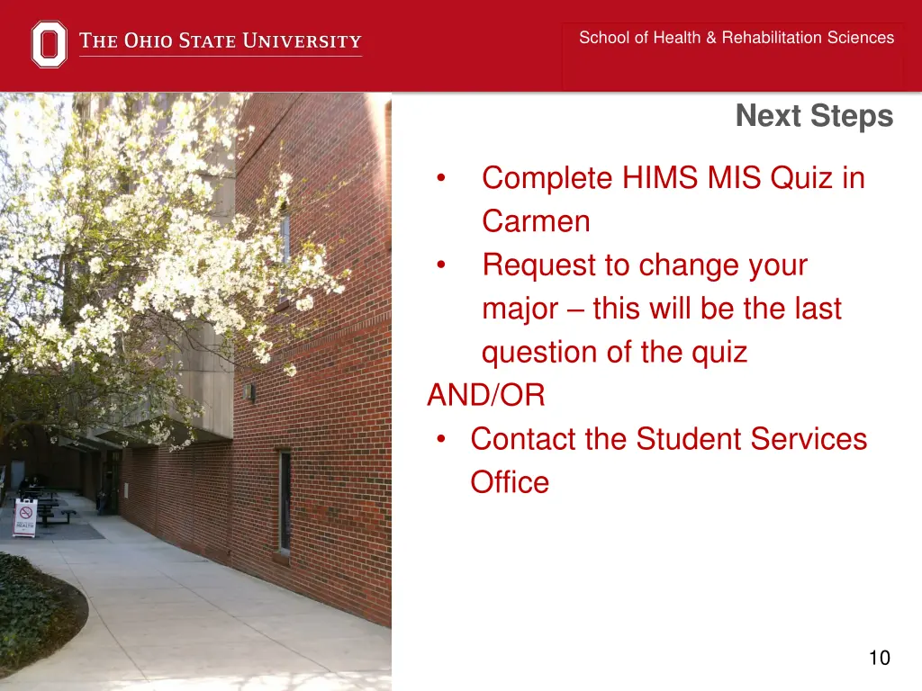 school of health rehabilitation sciences 6