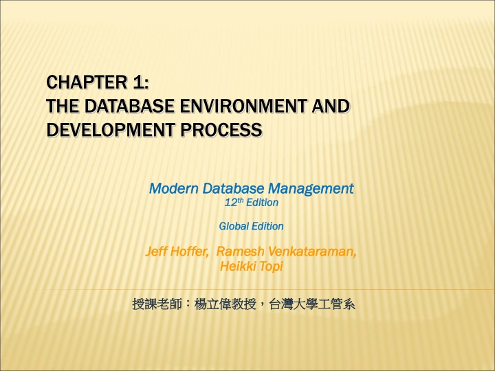chapter 1 the database environment