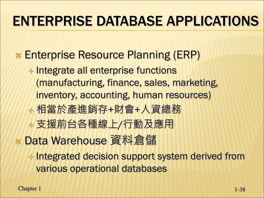 enterprise database applications