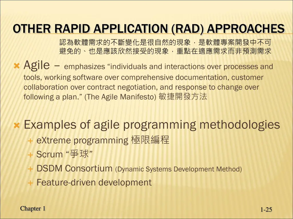 other rapid application rad approaches
