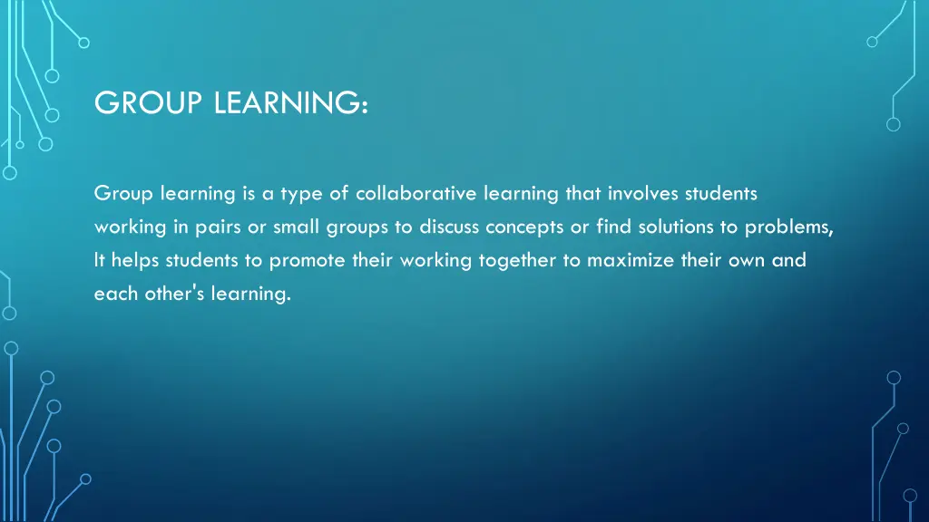group learning