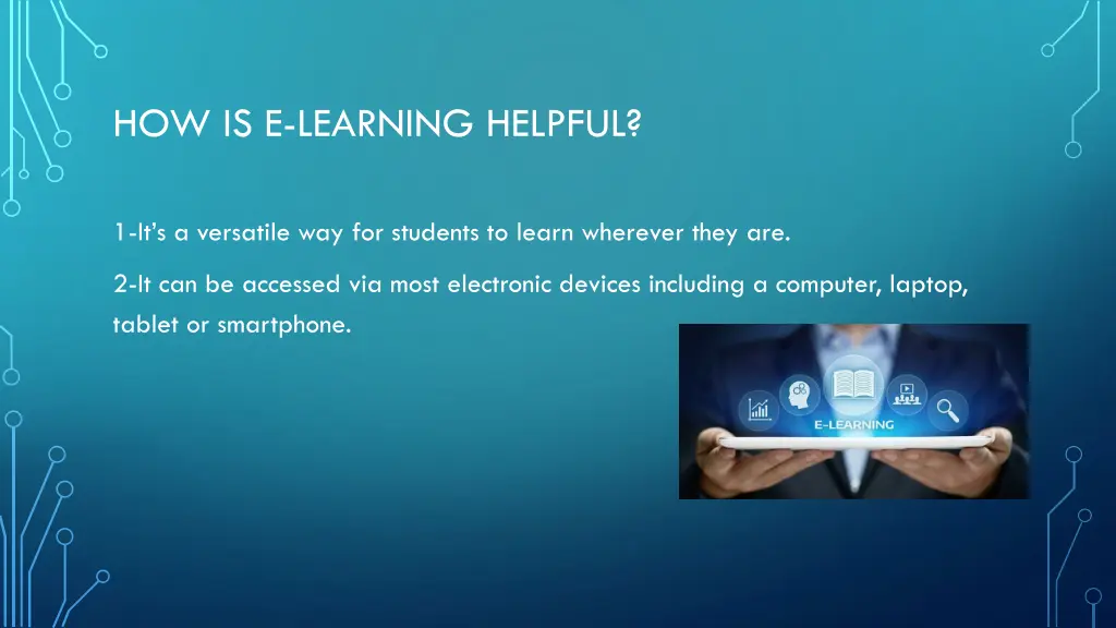 how is e learning helpful