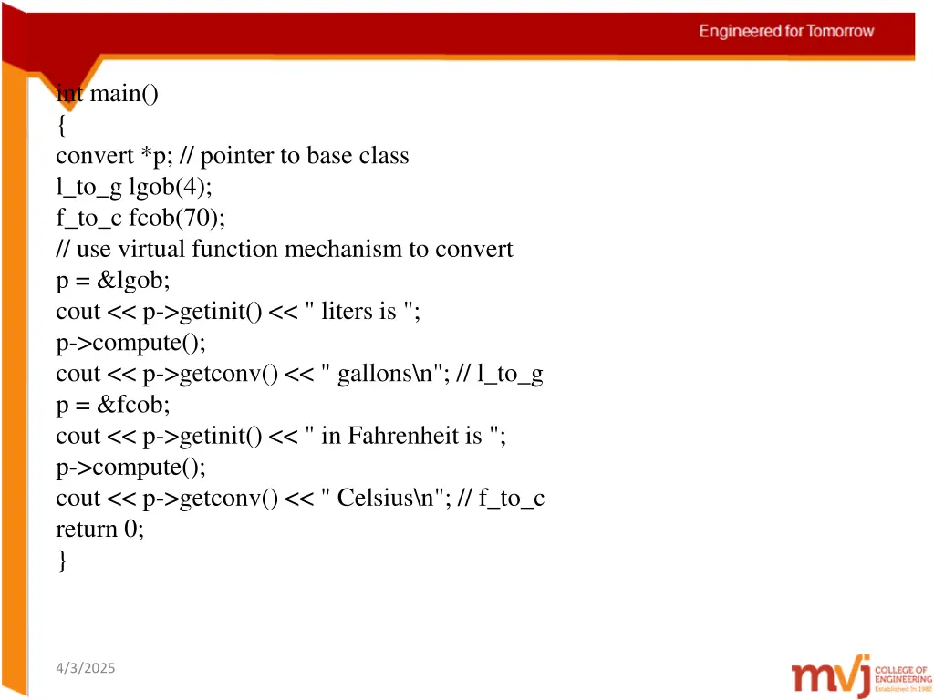 int main convert p pointer to base class