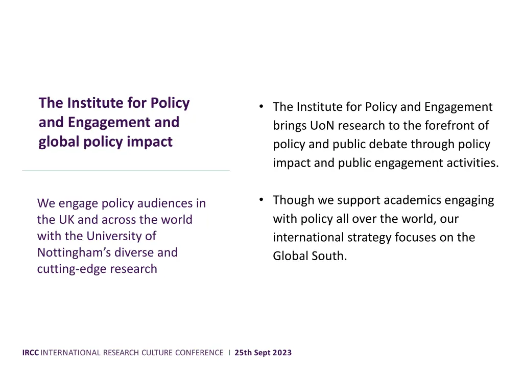 the institute for policy and engagement