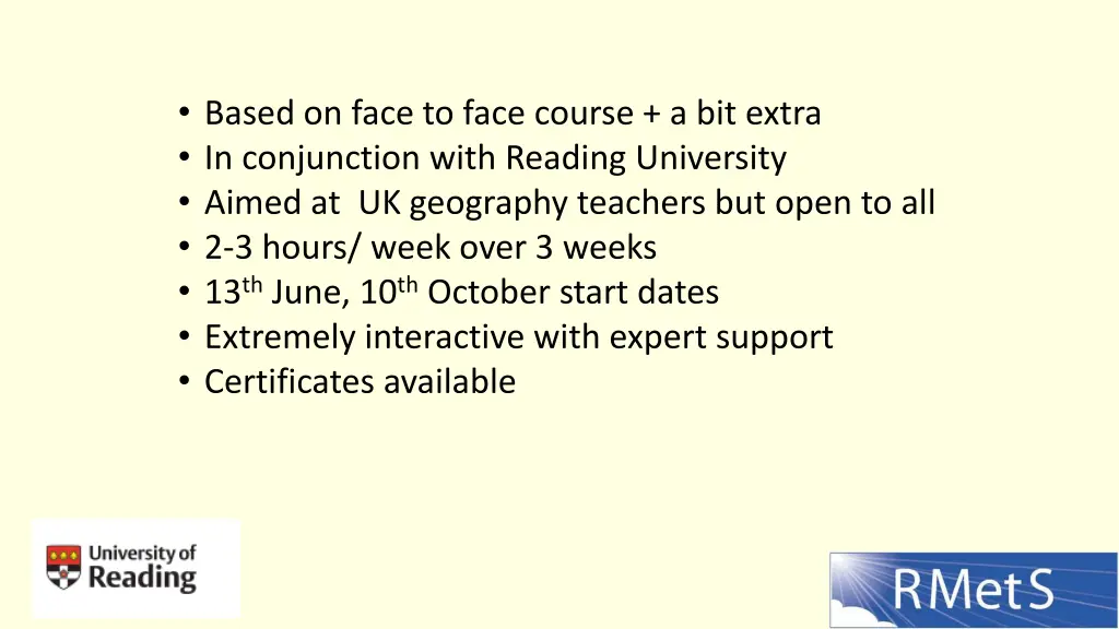 based on face to face course a bit extra