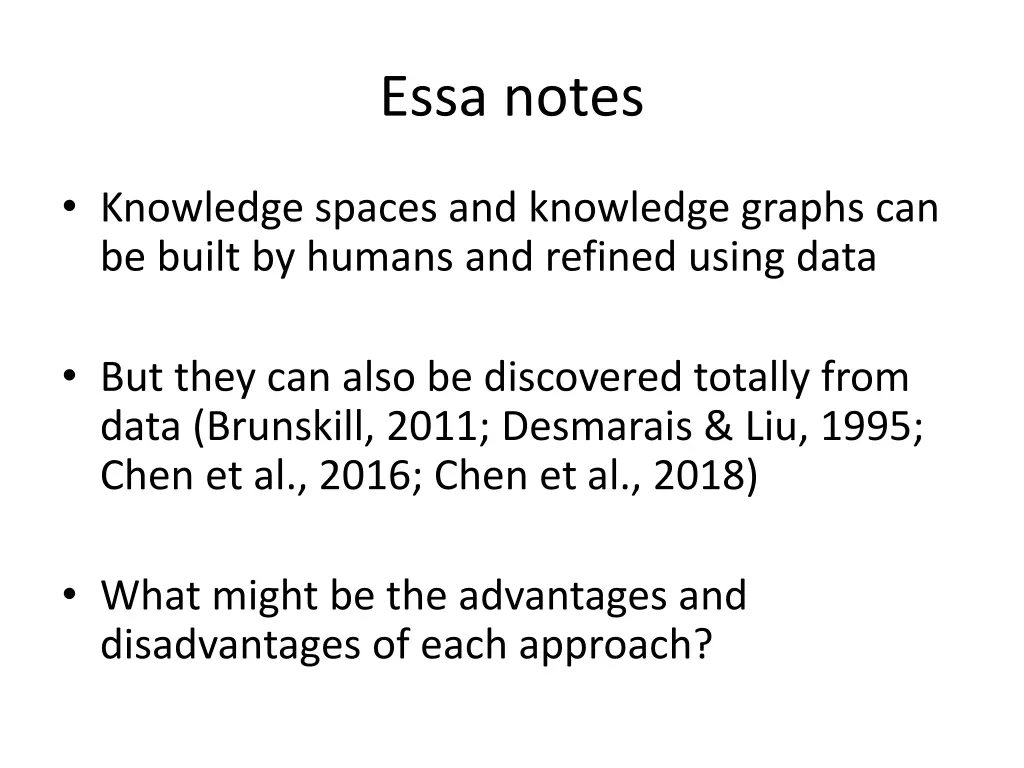 essa notes