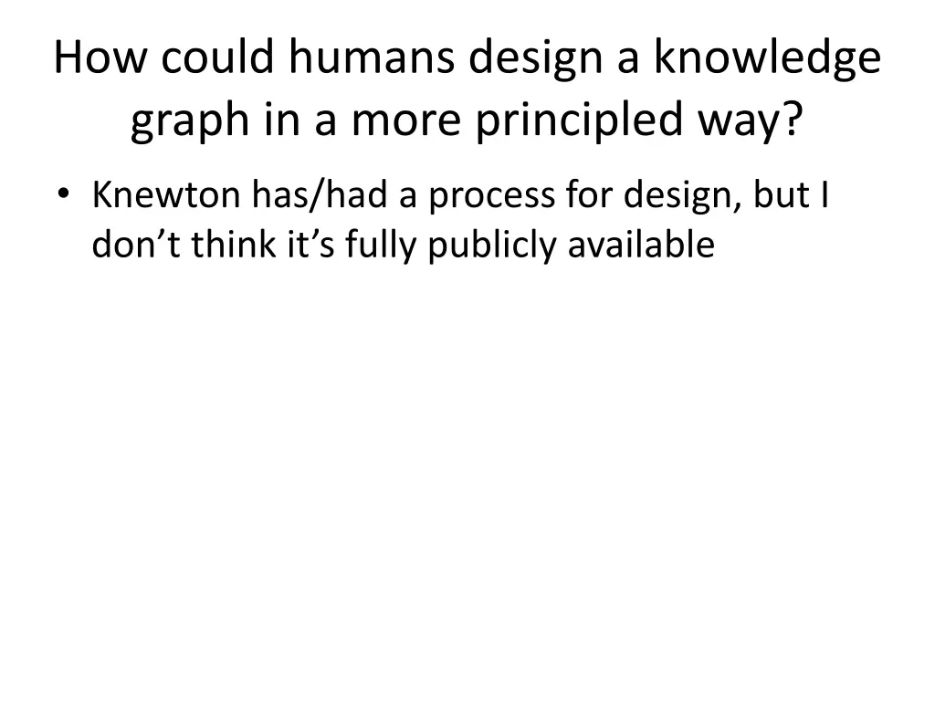 how could humans design a knowledge graph 1