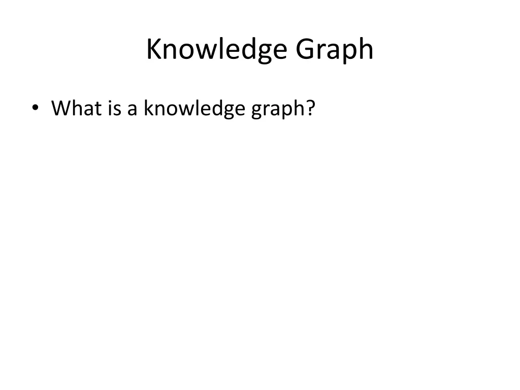 knowledge graph