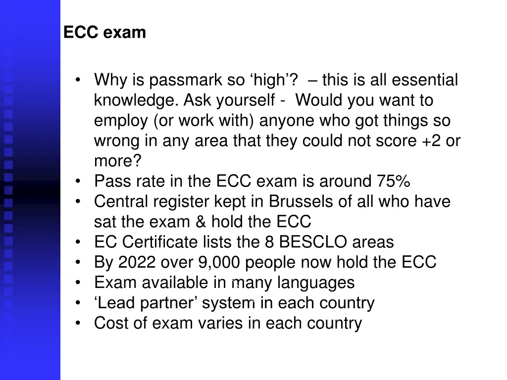 ecc exam