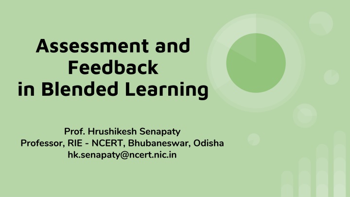assessment and feedback in blended learning