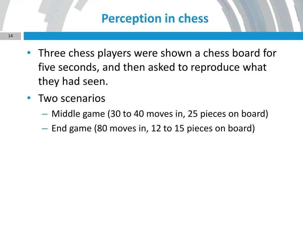 perception in chess