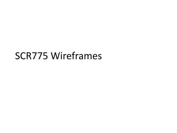 scr775 wireframes