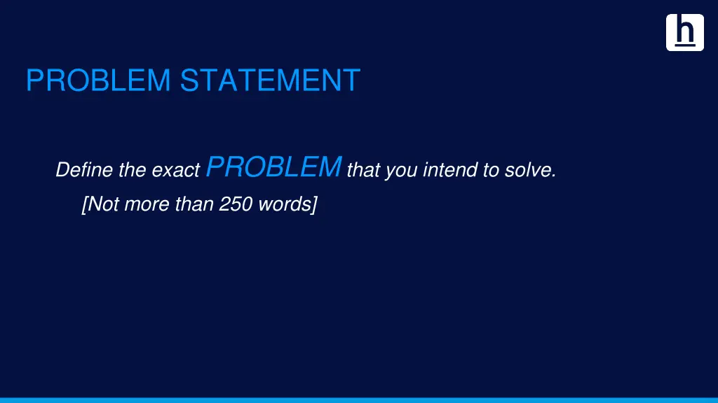 problem statement