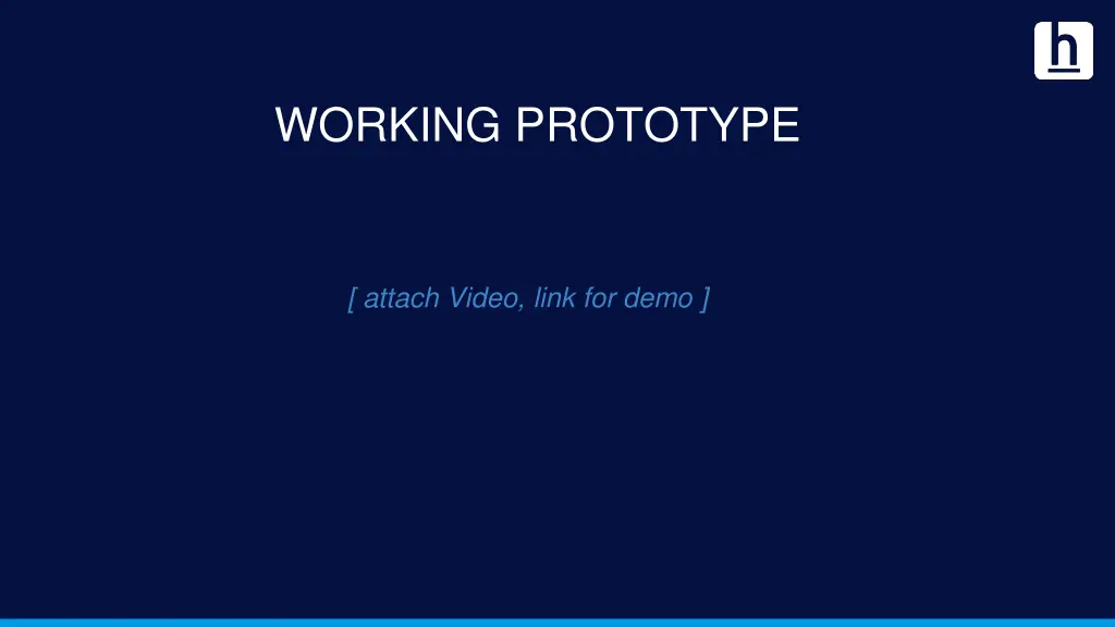 working prototype