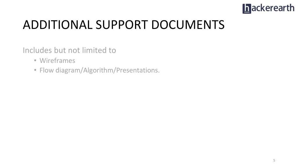 additional support documents
