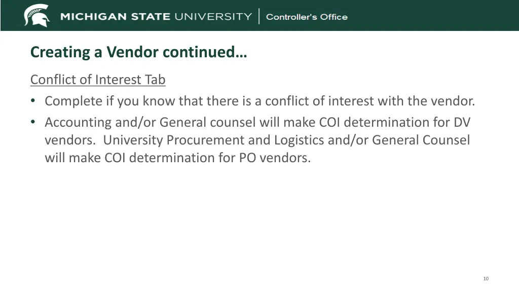 creating a vendor continued 1