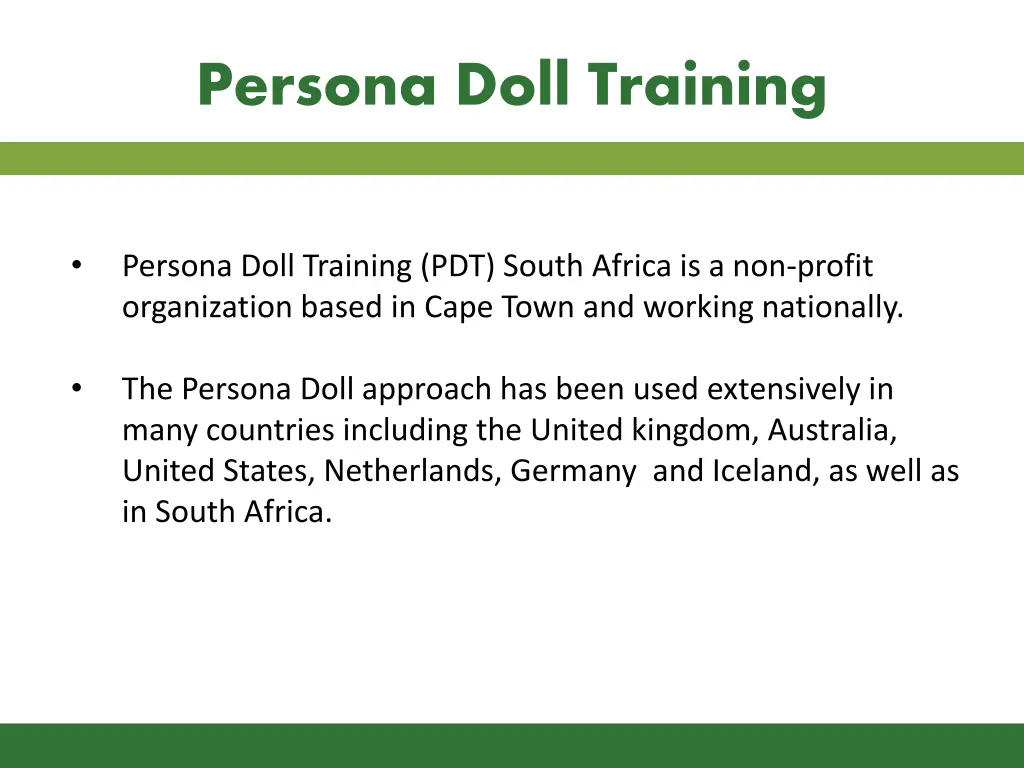 persona doll training