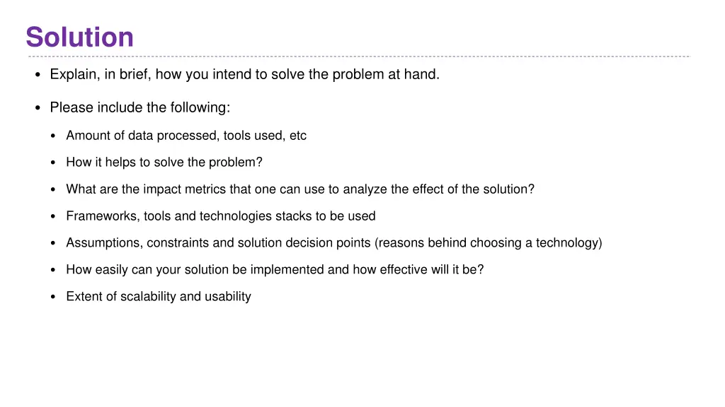 solution