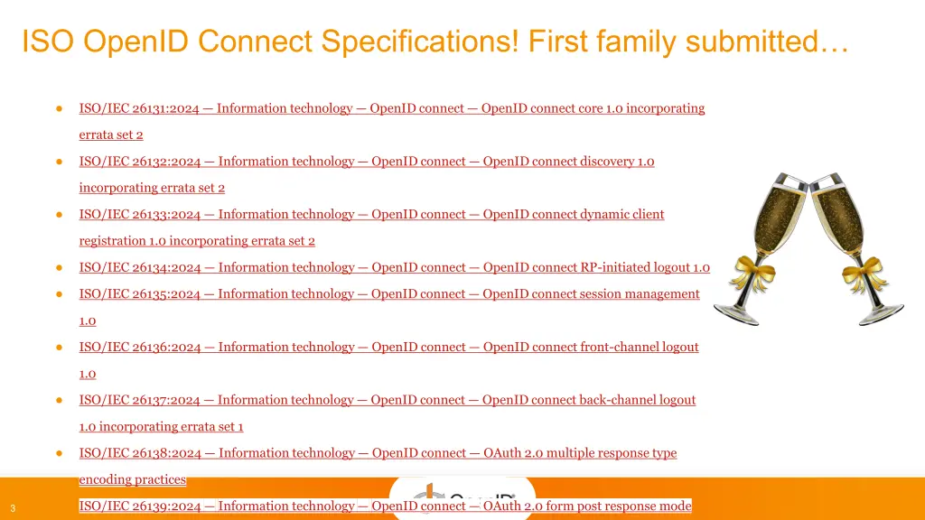 iso openid connect specifications first family