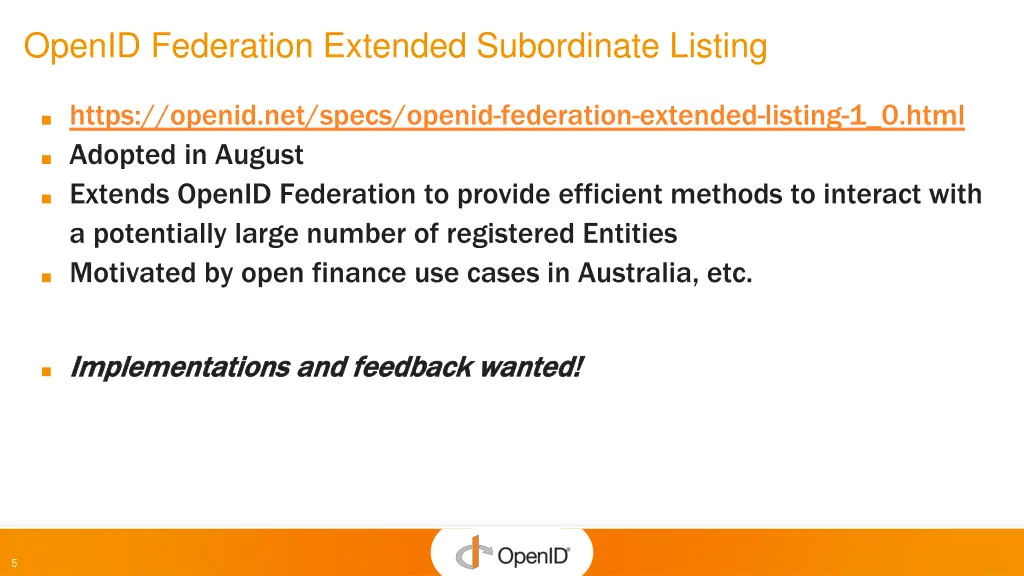 openid federation extended subordinate listing