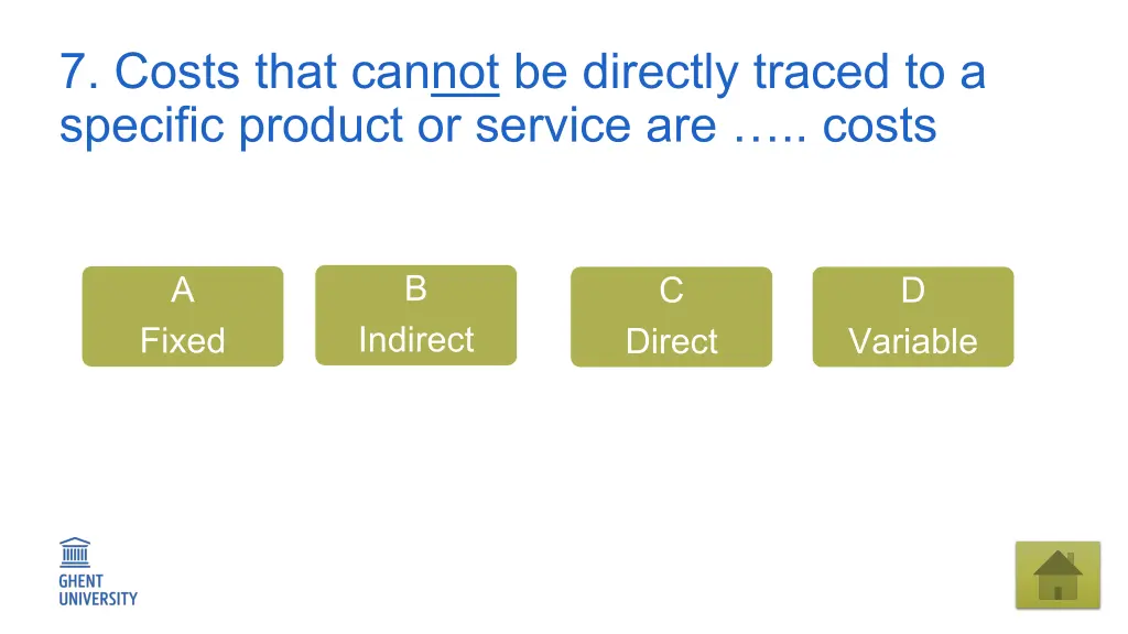 7 costs that cannot be directly traced