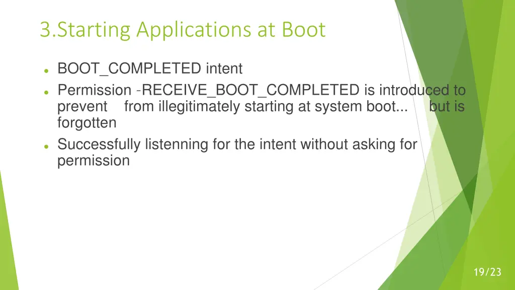 3 starting applications at boot
