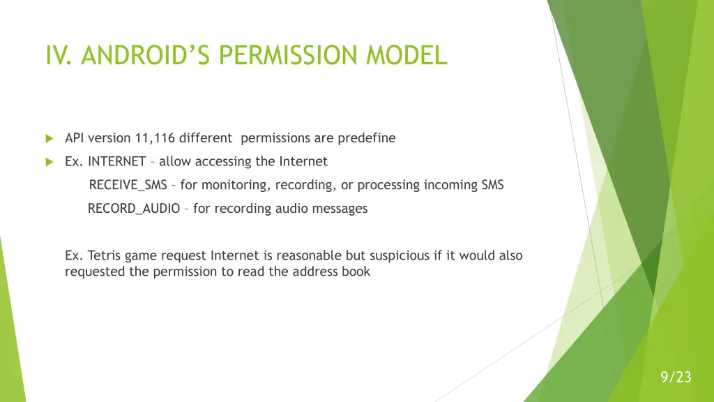 iv android s permission model