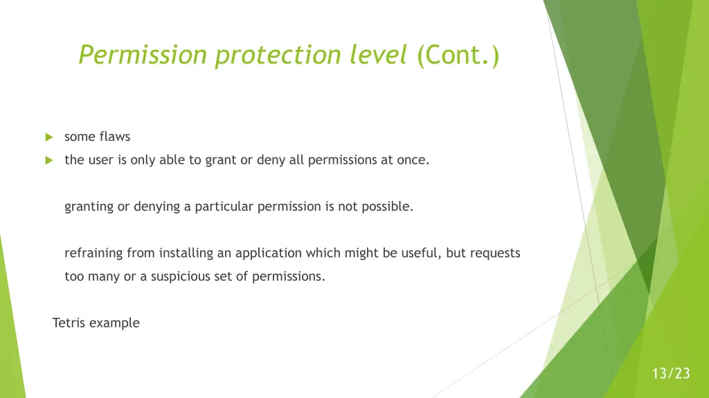 permission protection level cont 1