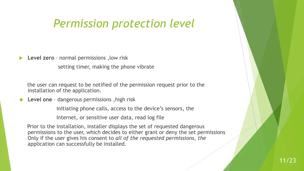 permission protection level