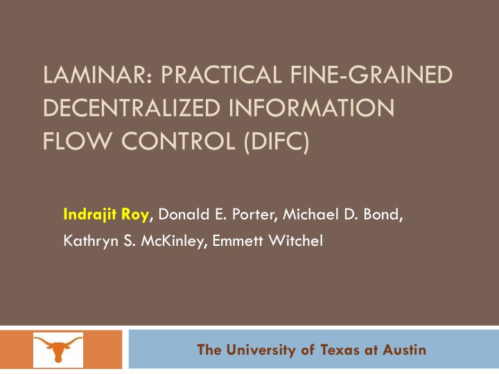 laminar practical fine grained decentralized