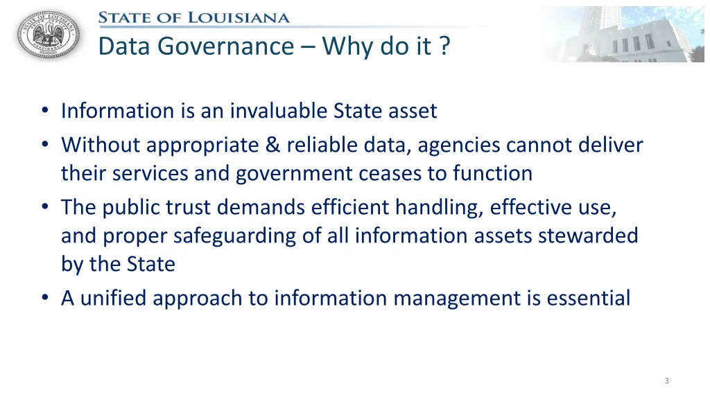 data governance why do it