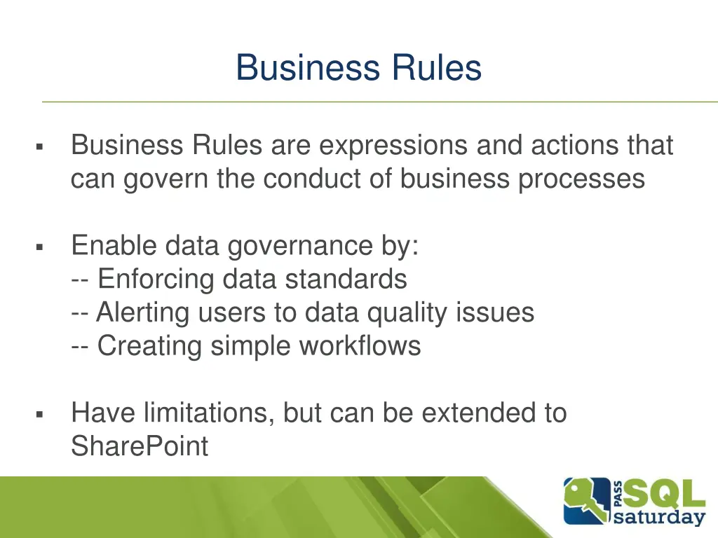 business rules