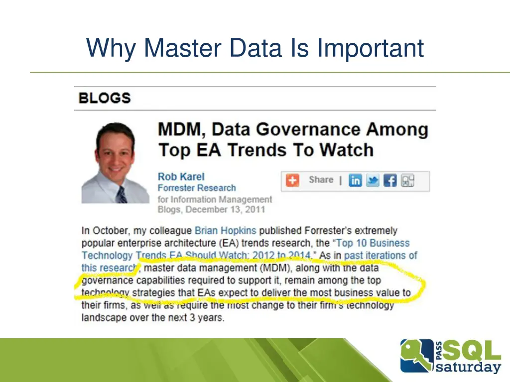why master data is important 2