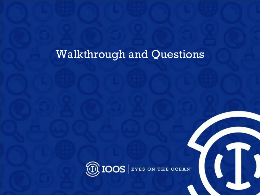 walkthrough and questions