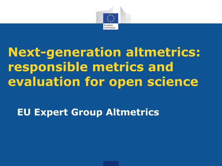 next generation altmetrics responsible metrics