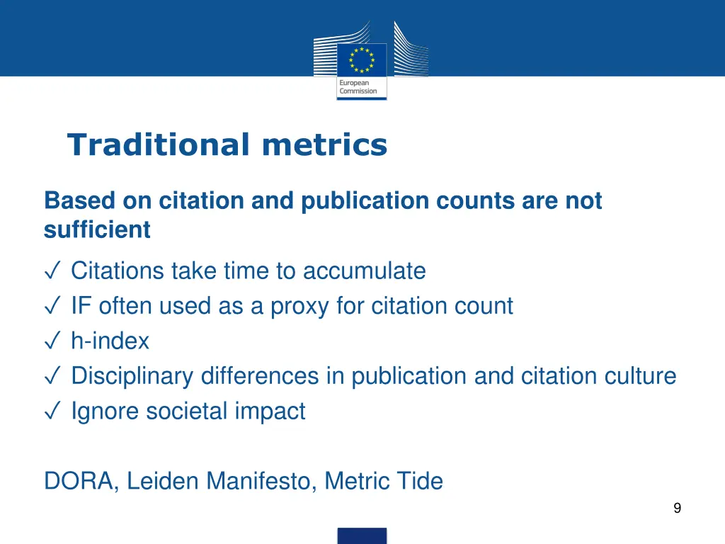 traditional metrics